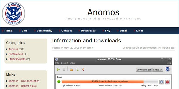How to download anonymously