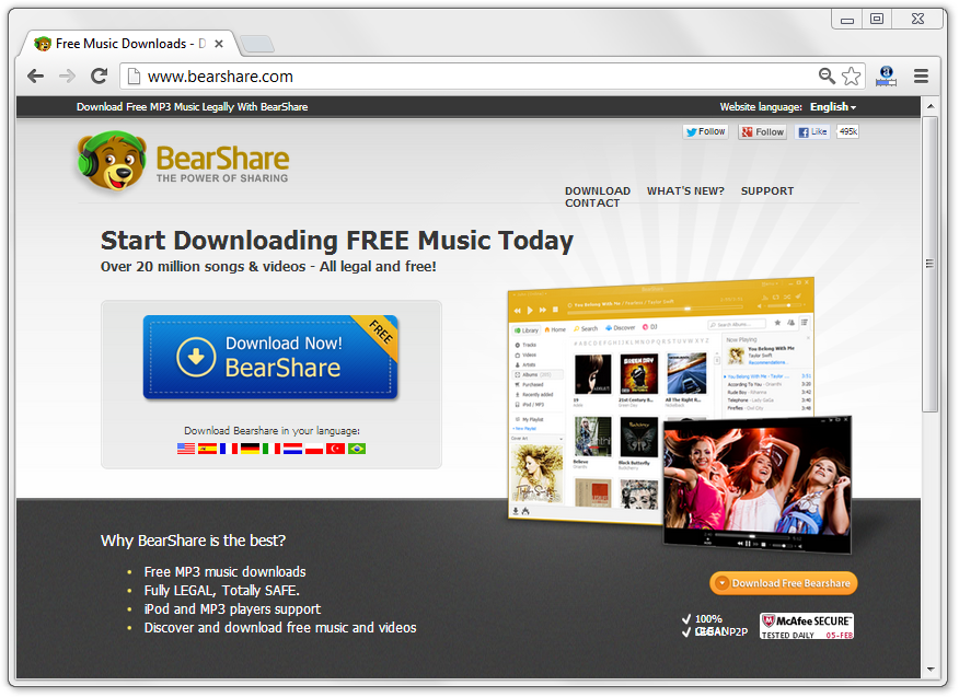 Bearshare music download for mac